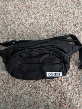 adidas Black Sling Waist Bag